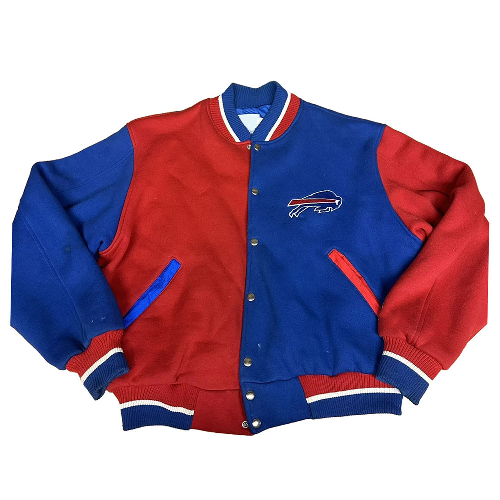 Buffalo Bills Royal And Red Wool Jacket 1 Buffalo Bills Royal And Red Wool Jacket