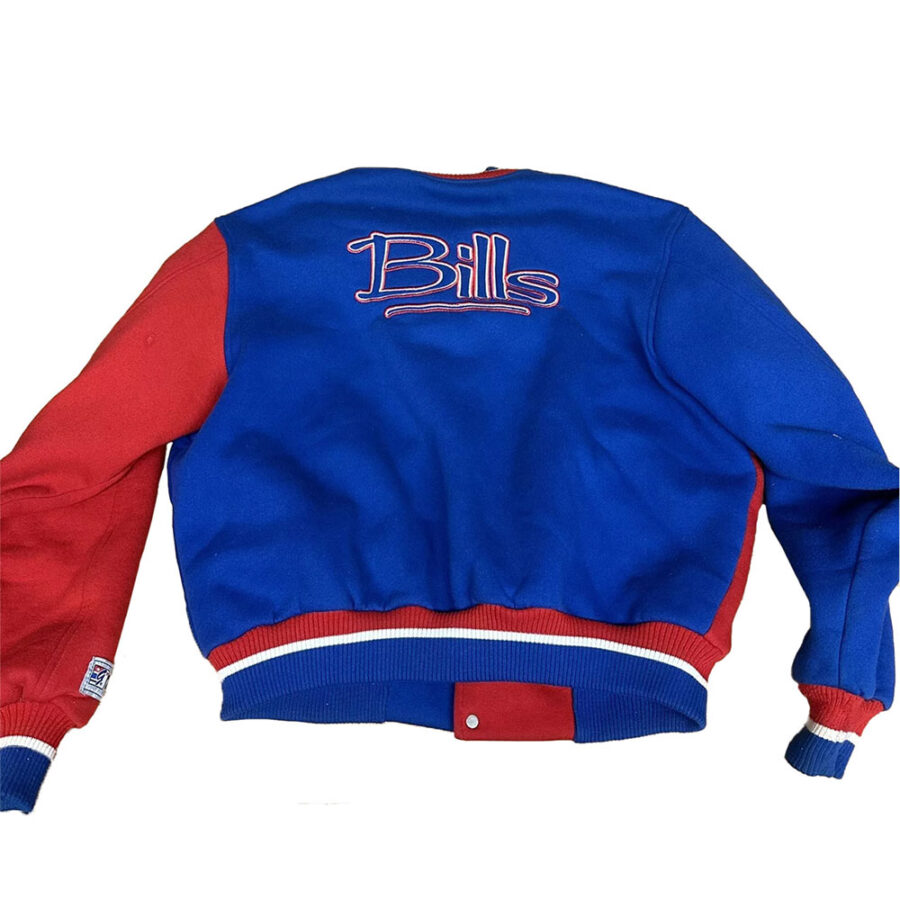 Alternative view of Buffalo Bills Royal and Red Wool Jacket
