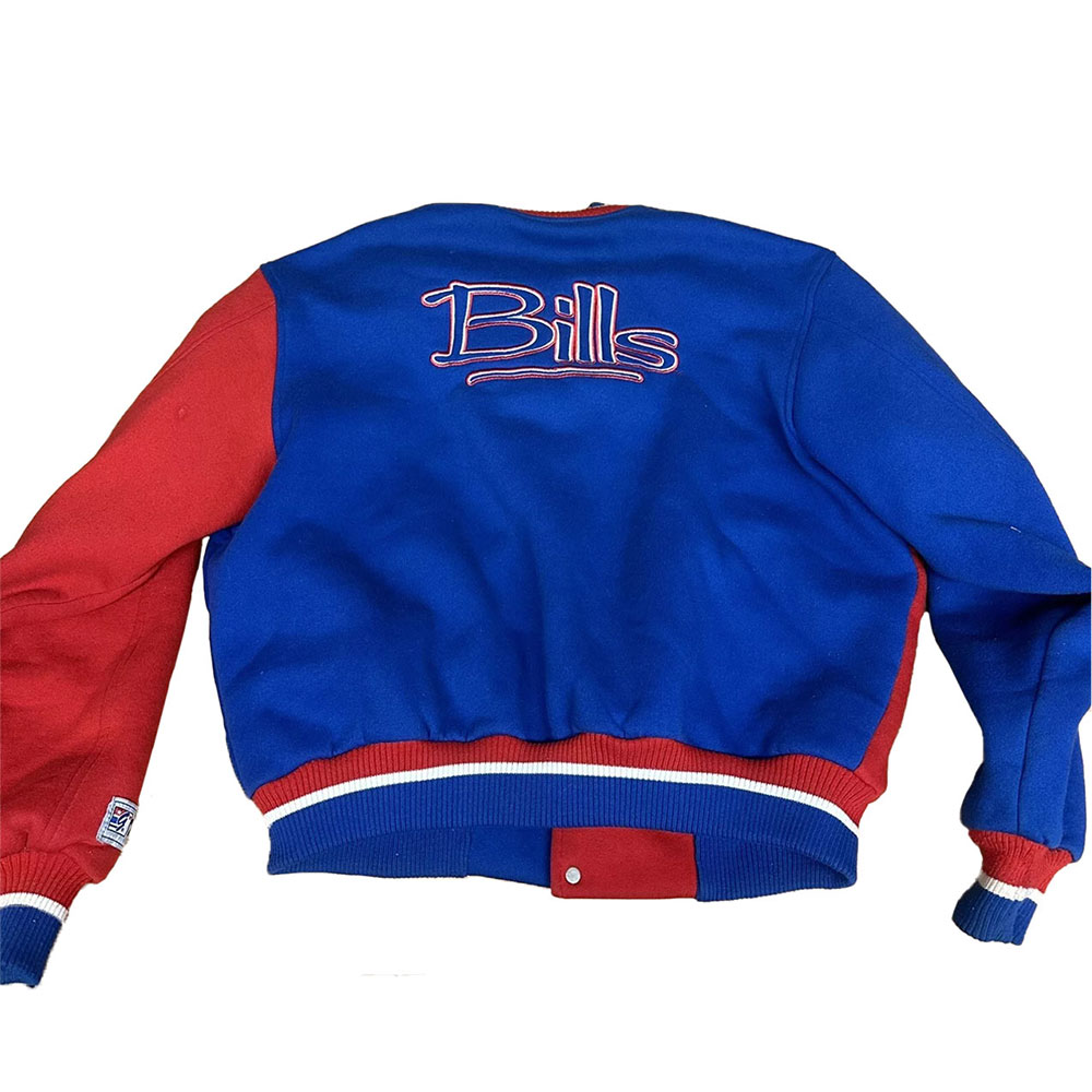 Buffalo Bills Royal And Red Wool Jacket 2 Buffalo Bills Royal And Red Wool Jacket - Image 2