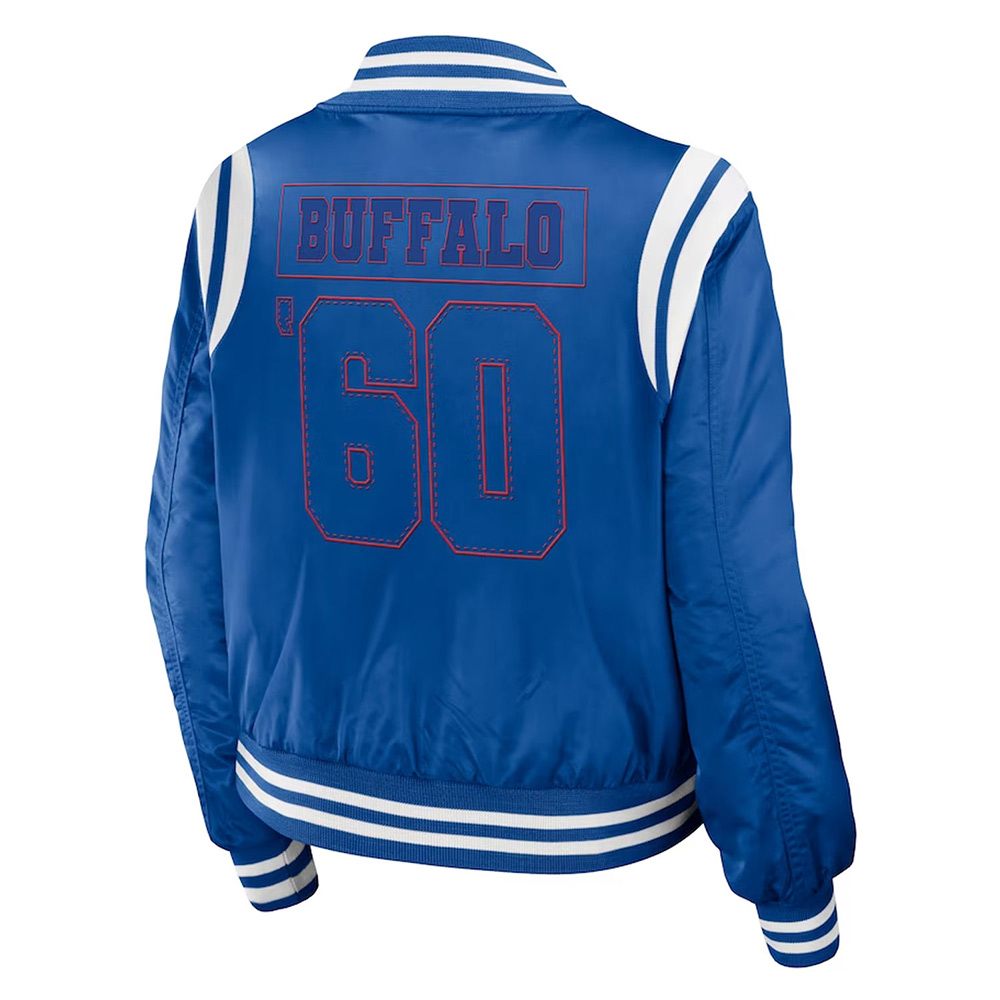 Buffalo Bills Royal Bomber Full-Zip Jacket 2 Buffalo Bills Royal Bomber Full-Zip Jacket - Image 2