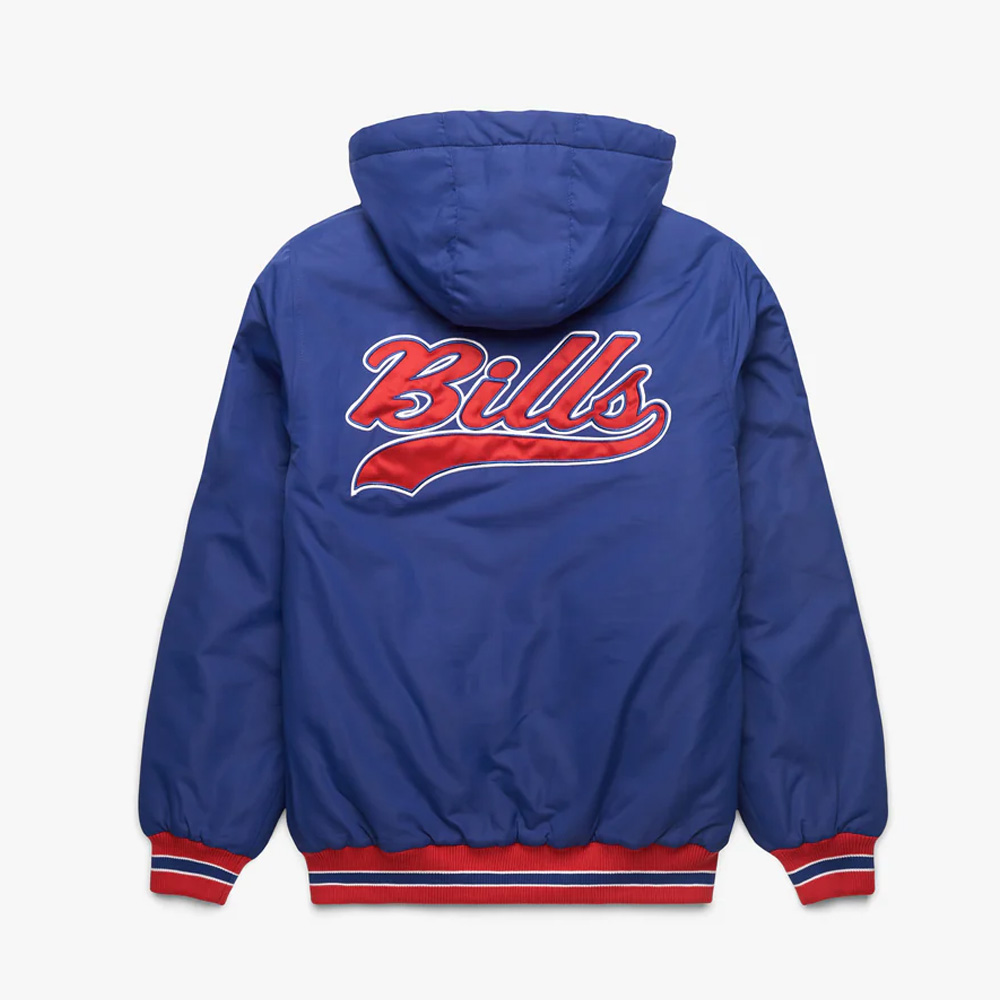 Nfl Buffalo Bills Royal Hooded Jacket 2 Nfl Buffalo Bills Royal Hooded Jacket - Image 2