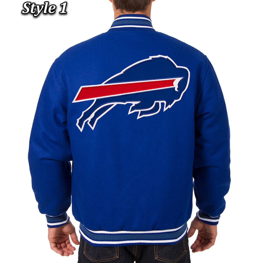 Buffalo Bills Royal Wool Varsity Jacket 7 Buffalo Bills Royal Varsity Jacket