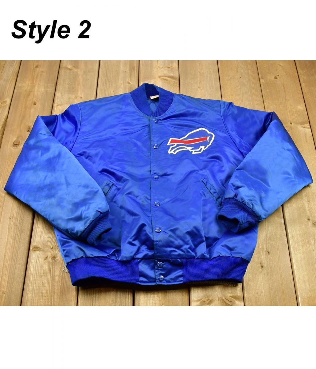 90S Mafia Buffalo Bills Blue Satin Jacket 3 90S Mafia Buffalo Bills Blue Satin Jacket - Image 3