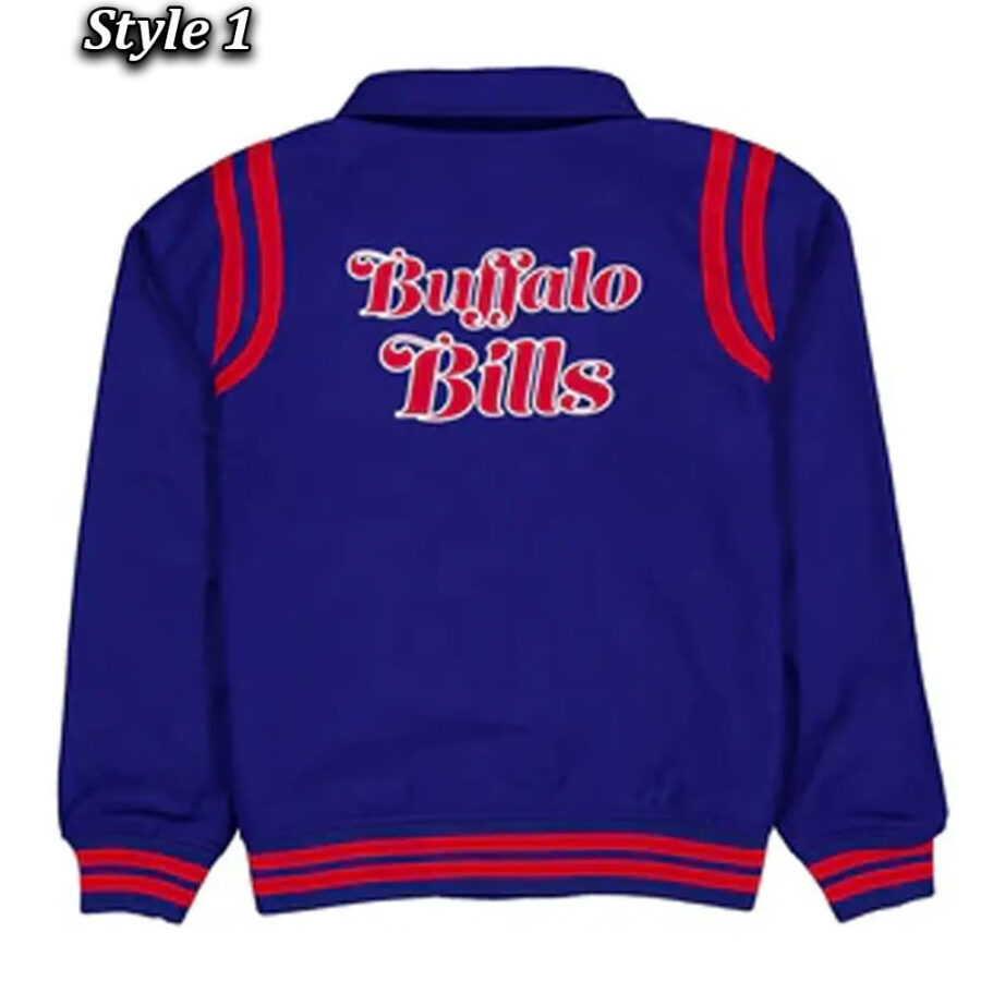 Buffalo Bills Sport Night Teddy Varsity Jacket 1