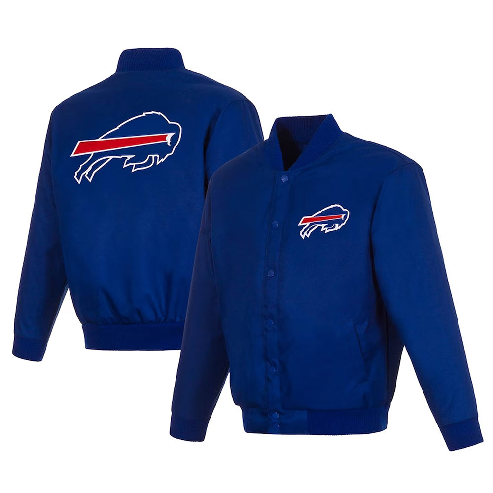 Men'S Royal Buffalo Bills Wool Jacket 3 Men'S Royal Buffalo Bills Wool Jacket - Image 3