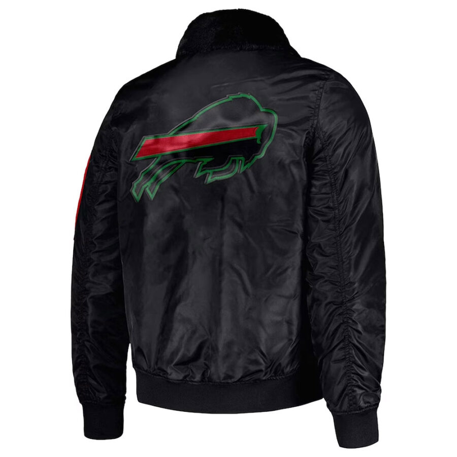 Alternative view of NFL Buffalo Bills Mopkins Black Jacket