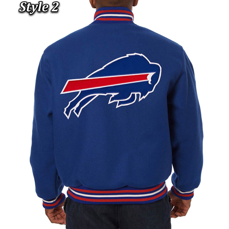 Buffalo Bills Royal Wool Varsity Jacket 8 Buffalo Bills Varsity Wool Jacket 2