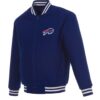 NFL Buffalo Bills Blue Wool Bomber Jacket