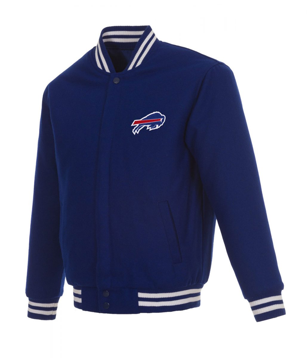 Nfl Buffalo Bills Blue Wool Bomber Jacket 1 Nfl Buffalo Bills Blue Wool Bomber Jacket