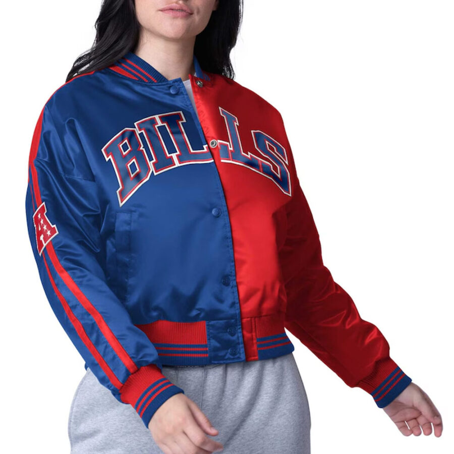 Women's Buffalo Bills Zone Blitz Satin Jacket
