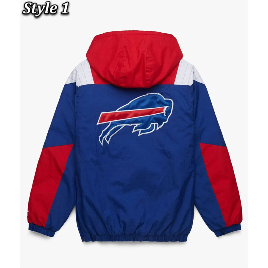 Buffalo Bills Pullover Hooded Jacket 9 Buffalo Polyster Jacket
