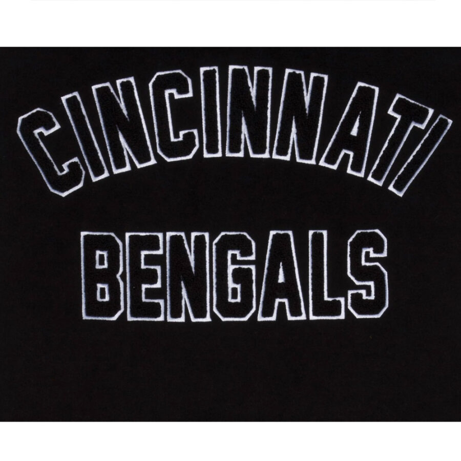Cincinnati Bengals 3Rd Down Varsity Jacket 6 Cincinnati Bengals 3Rd Down Black And White Jacket