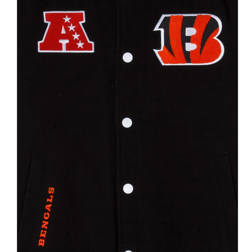 Cincinnati Bengals 3Rd Down Varsity Jacket 4 Cincinnati Bengals 3Rd Down Varsity Jacket - Image 4