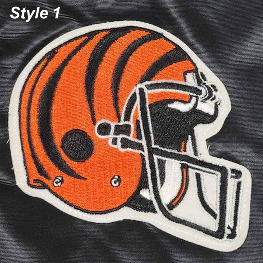 80S Cincinnati Bengals Black Satin Jacket 13 Cincinnati Bengals 80S Black Jacket