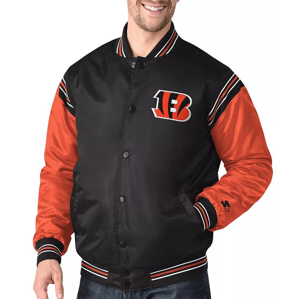 Cincinnati Bengals Enforcer Satin Jacket 4 Cincinnati Bengals Enforcer Satin Jacket - Image 4