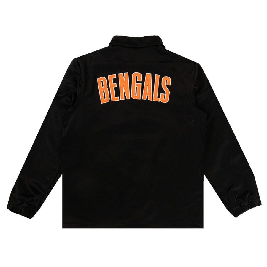 Alternative view of NFL Cincinnati Bengals Black Windbreaker Jacket