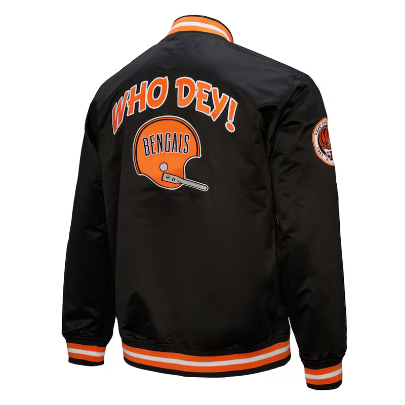 Alternative view of NFL Cincinnati Bengals Black Satin Jacket