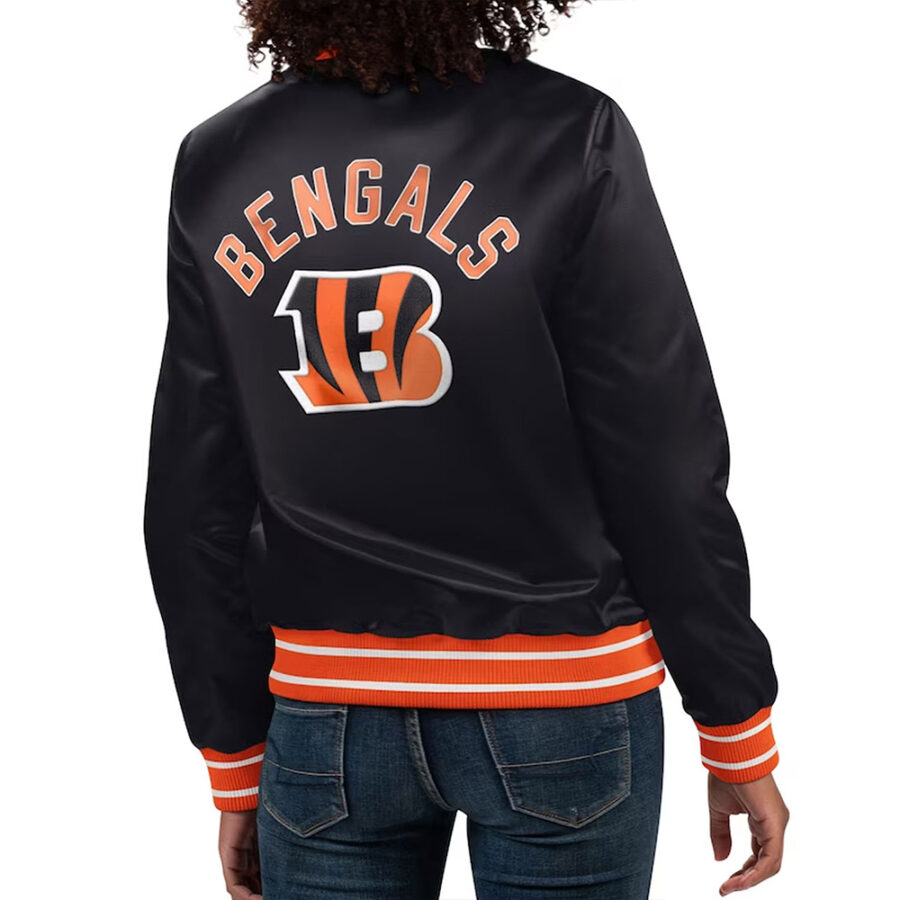 Alternative view of Cincinnati Bengals Mitchell and Ness Satin Jacket