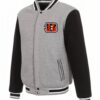 Cincinnati Bengals Black and Gray Wool Jacket