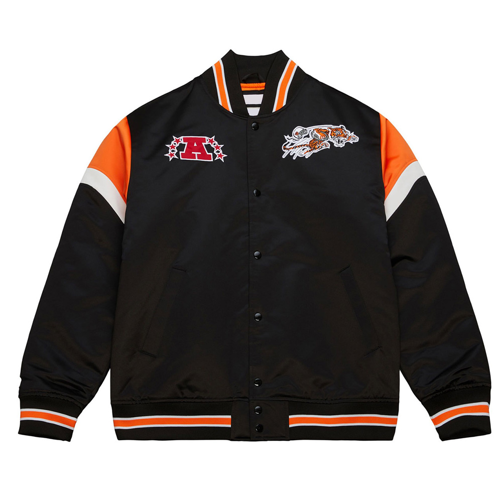 Cincinnati Bengals Heavyweight Satin Jacket 1 Cincinnati Bengals Heavyweight Satin Jacket