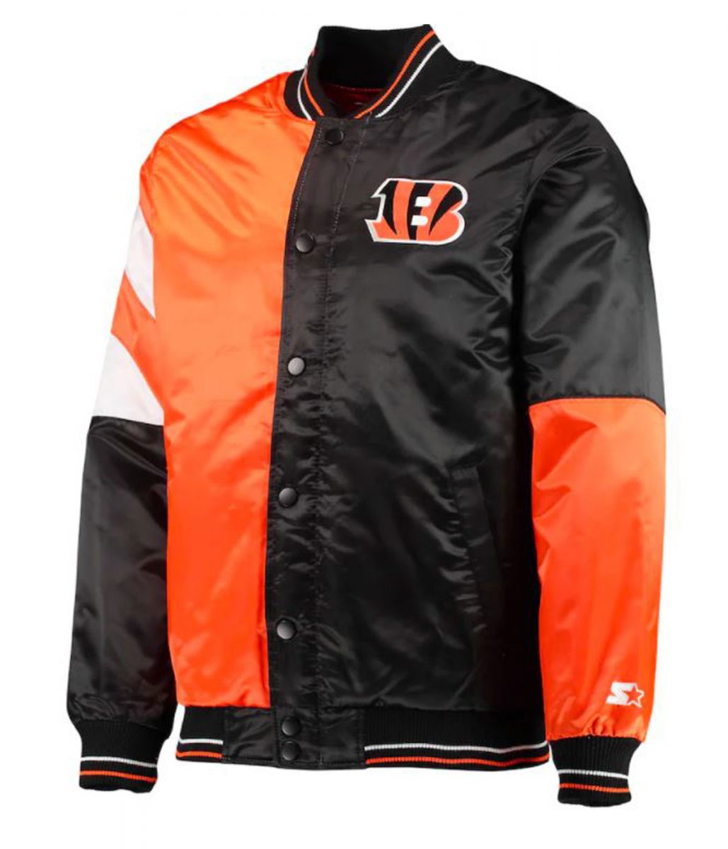 90S Cincinnati Bengals Starter Satin Jacket 1 90S Cincinnati Bengals Starter Satin Jacket