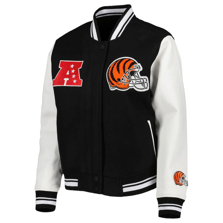 Women's Cincinnati Bengals Mashup Varsity Jacket