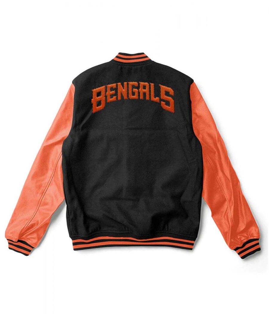 Alternative view of NFL Cincinnati Bengals Letterman  Jacket