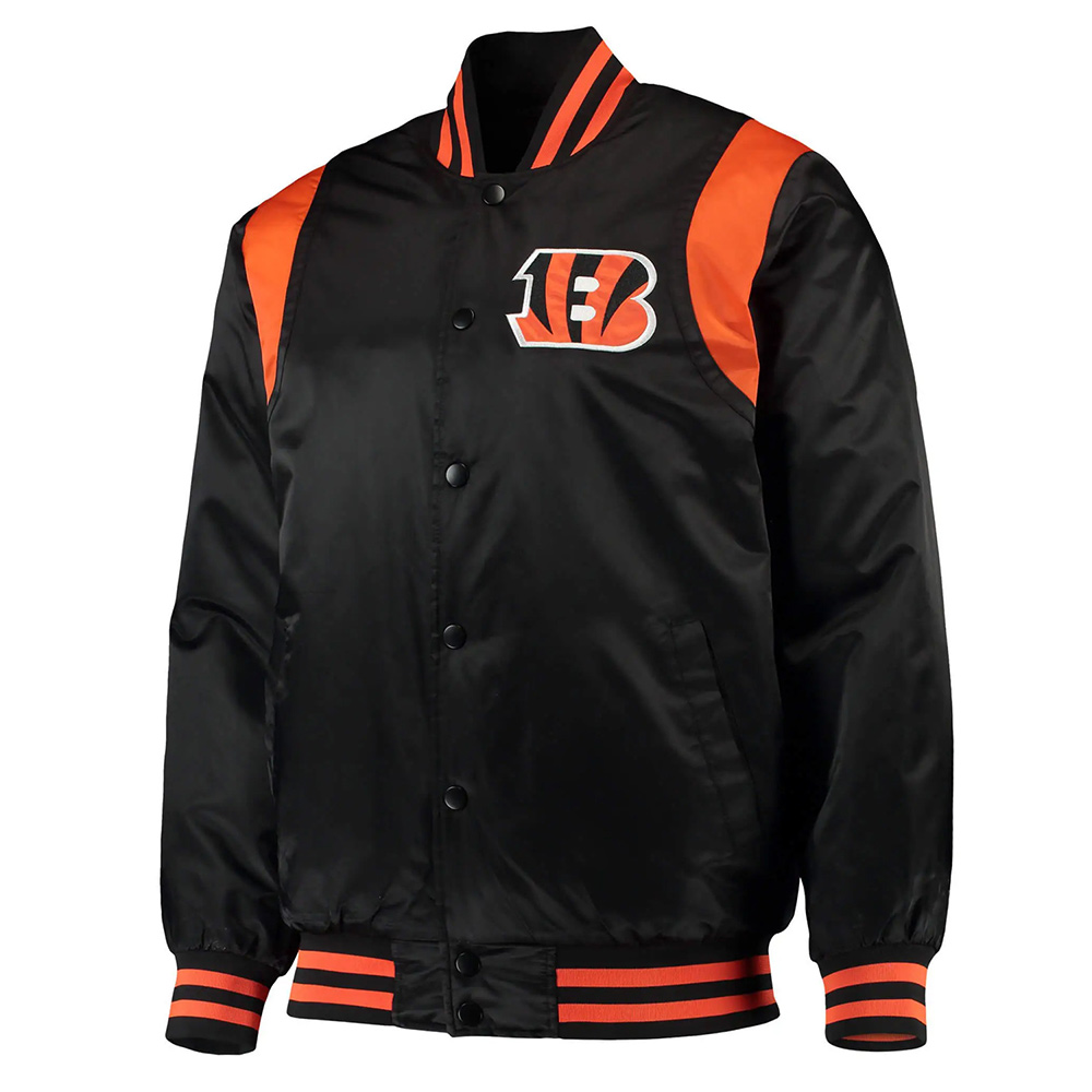 Cincinnati Bengals Prime Time Satin Jacket 1 Cincinnati Bengals Prime Time Satin Jacket