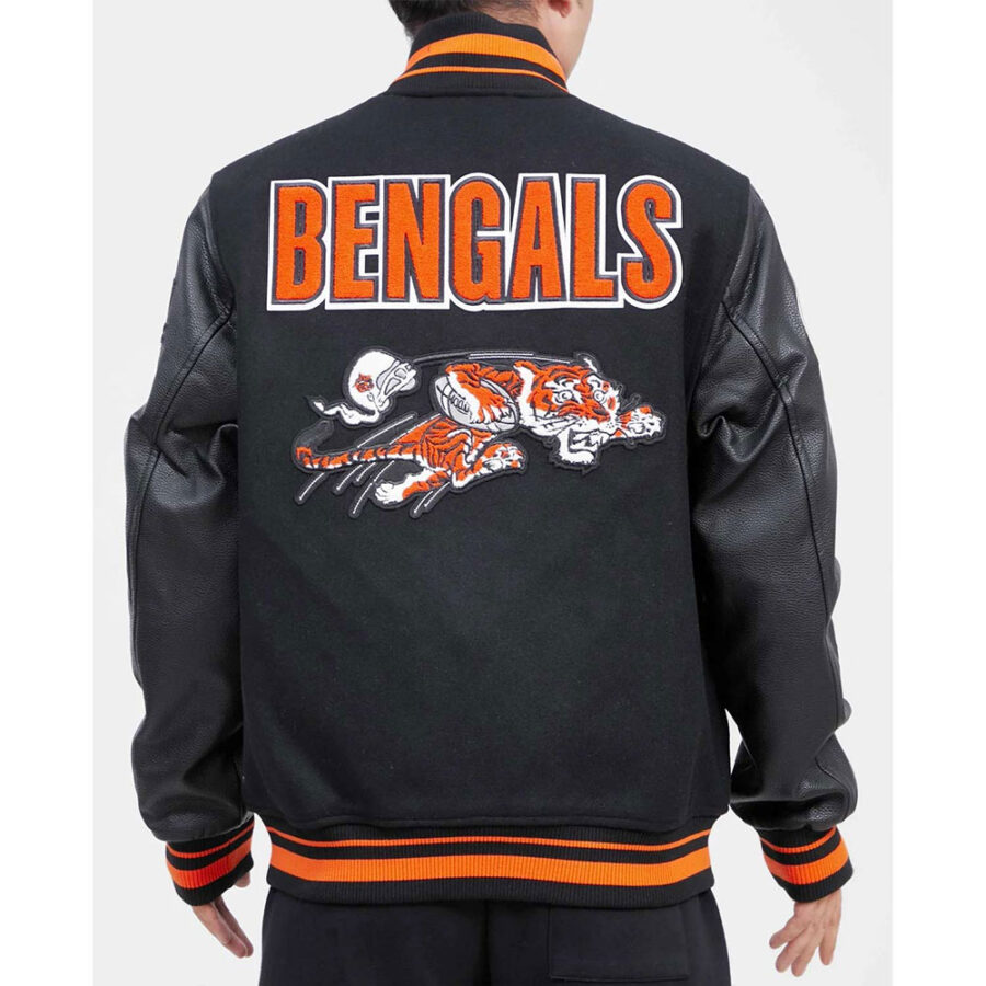 Alternative view of Cincinnati Bengals Retro Classic Varsity Jacket