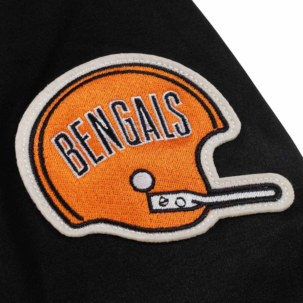 Nfl Cincinnati Bengals Black Windbreaker Jacket 4 Nfl Cincinnati Bengals Black Windbreaker Jacket - Image 4