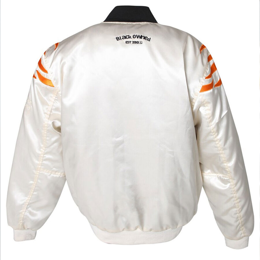 Alternative view of NFL Cincinnati Bengals Cream Satin Jacket