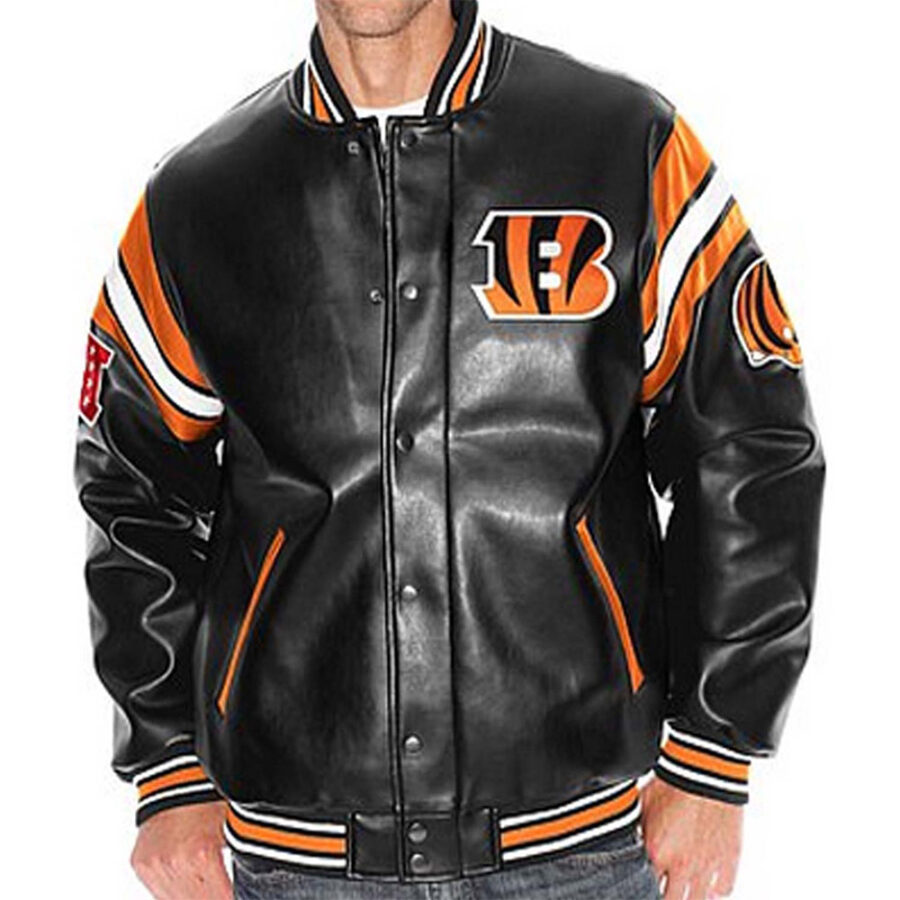 Vintage Cincinnati Bengals Leather Jacket