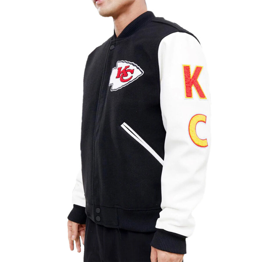 College Kansas City Chiefs Logo Varsity Jacket