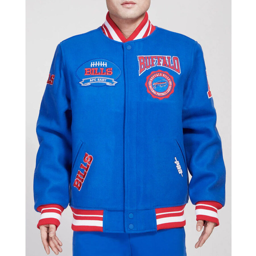 NFL Buffalo Bills Blue Wool Varsity Jacket