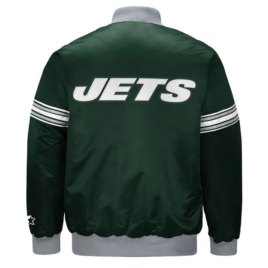 Alternative view of NFL New York Jets Draft Pick Satin Jacket
