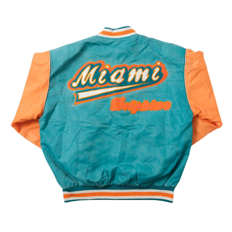 Alternative view of NFL Miami Dolphins Aqua and Orange Jacket