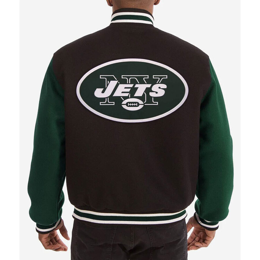 Alternative view of Men's NFL NY Jets Wool Varsity Jacket