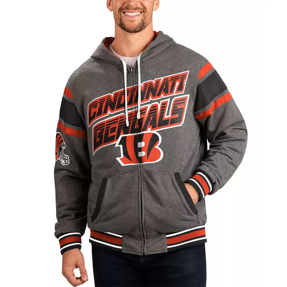 Cincinnati Bengals Gray Extreme Hoodie 1 Cincinnati Bengals Gray Extreme Hoodie