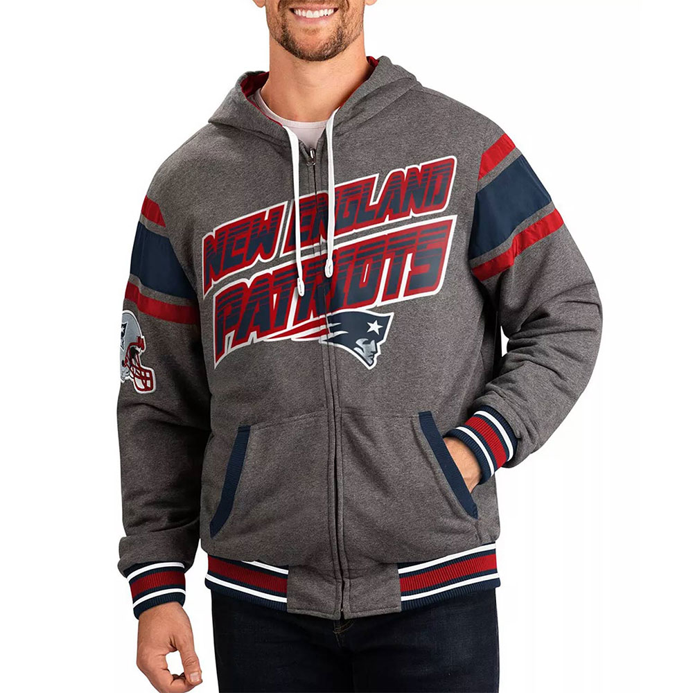 Nfl New England Patriots Gray Extreme Hoodie 1 Nfl New England Patriots Gray Extreme Hoodie