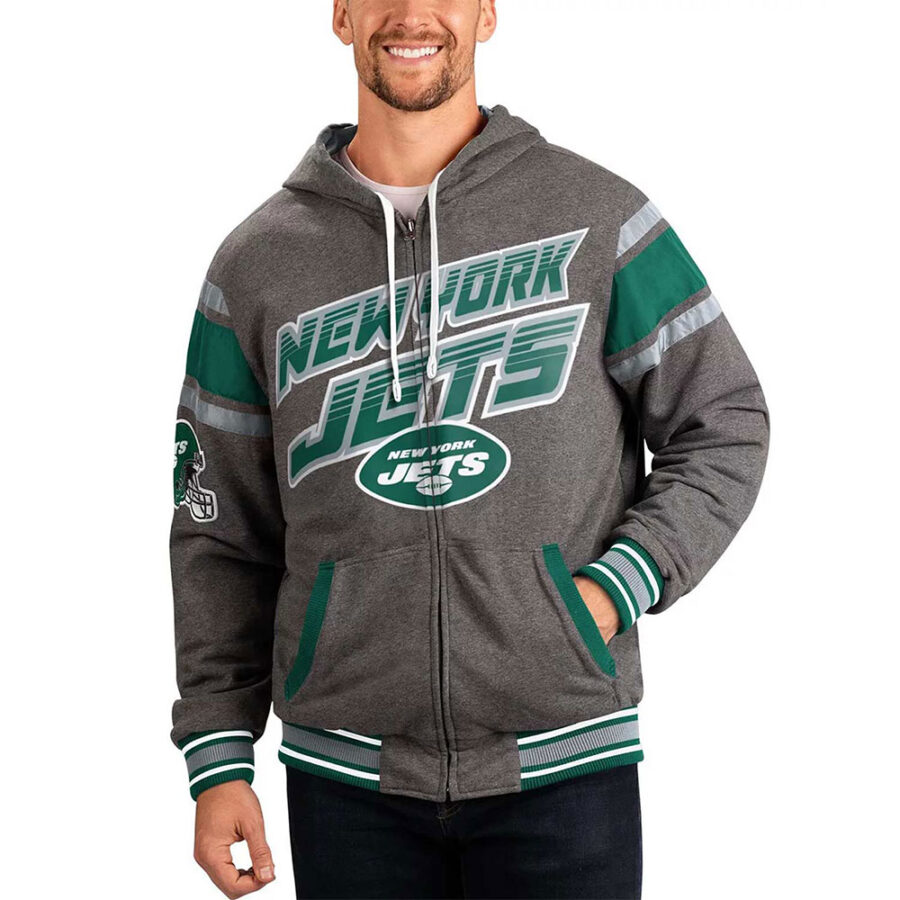 NFL New York Jets Gray Extreme Hoodie