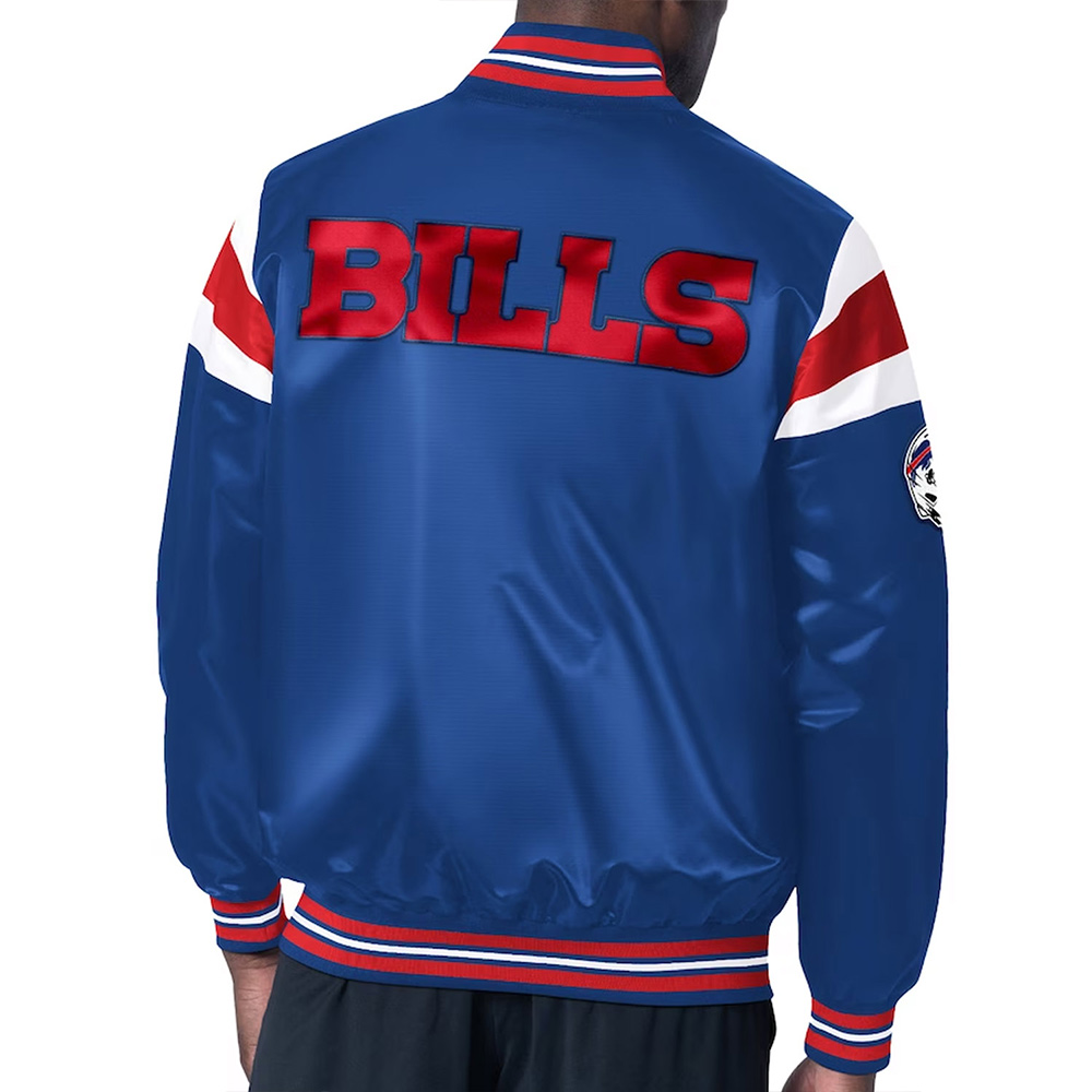 Nfl Buffalo Bills Lightweight Satin Jacket 2 Nfl Buffalo Bills Lightweight Satin Jacket - Image 2