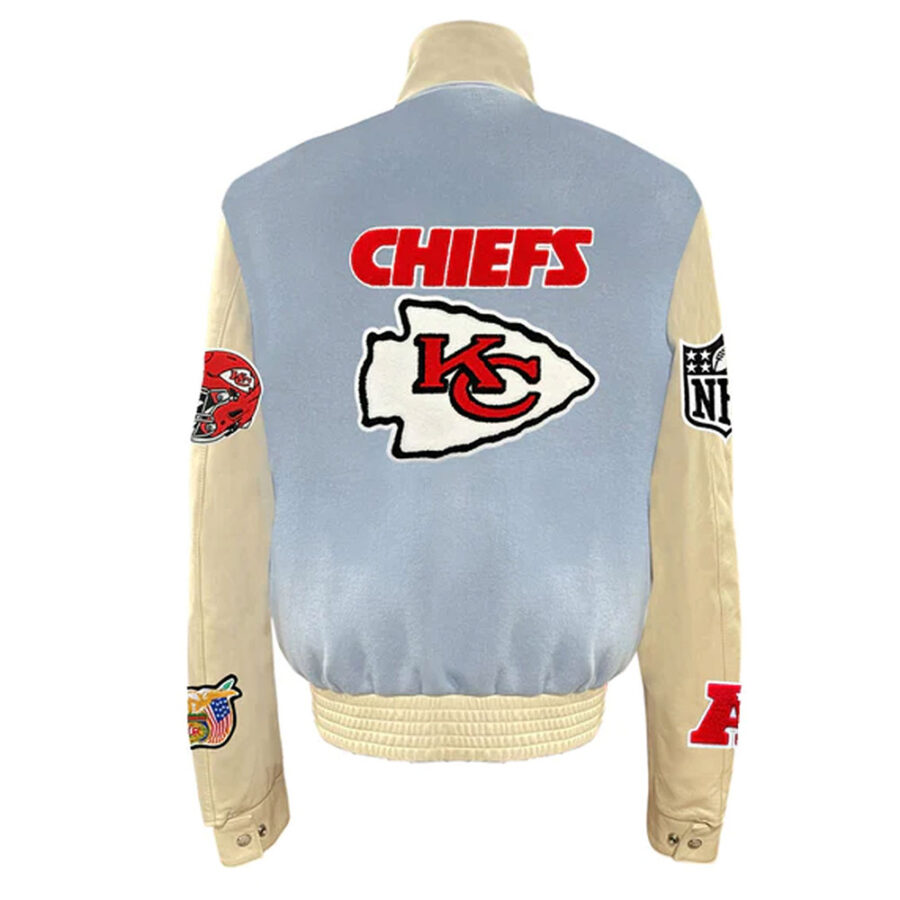 Alternative view of NFL Kansas City Chiefs Blue Varsity Jacket
