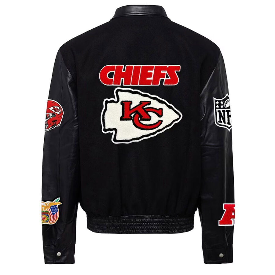 Alternative view of NFL Kansas City Chiefs Varsity Black Jacket