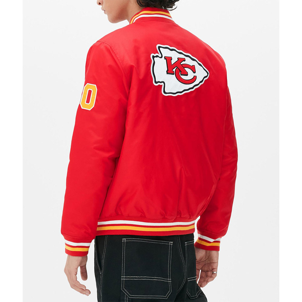Kansas City Chiefs Varsity Satin Jacket 2 Kansas City Chiefs Varsity Satin Jacket - Image 2
