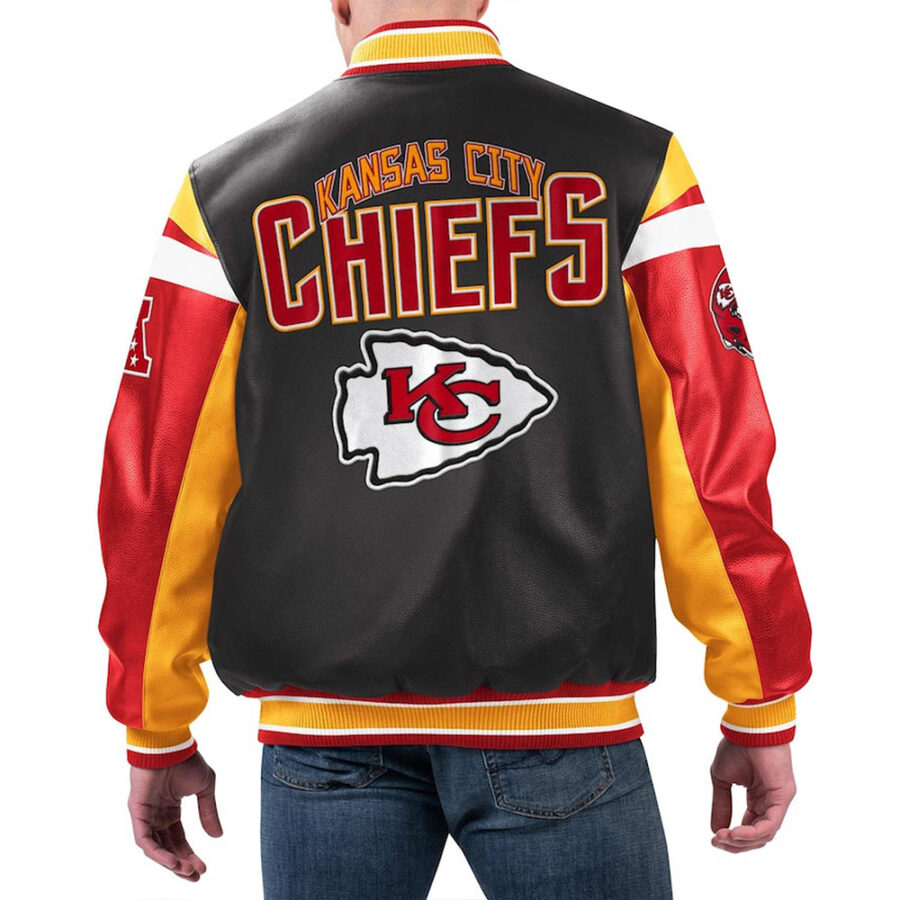 Alternative view of Kansas City chiefs Leather Jacket