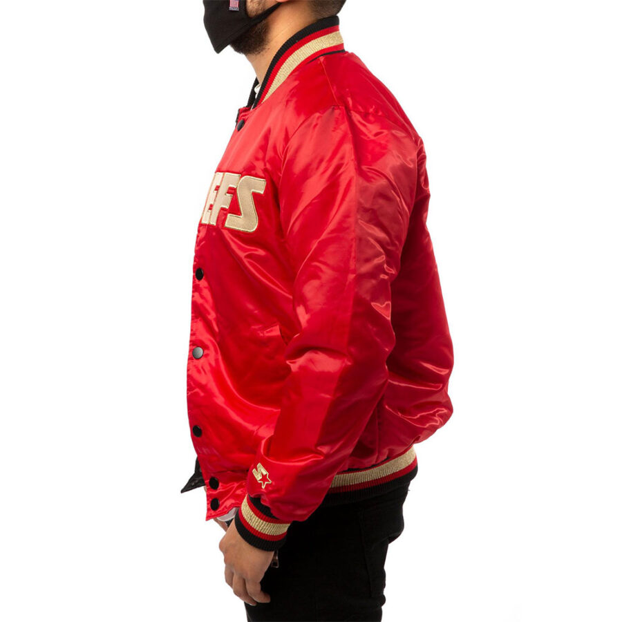 Kansas City Chiefs Bomber Satin Jacket