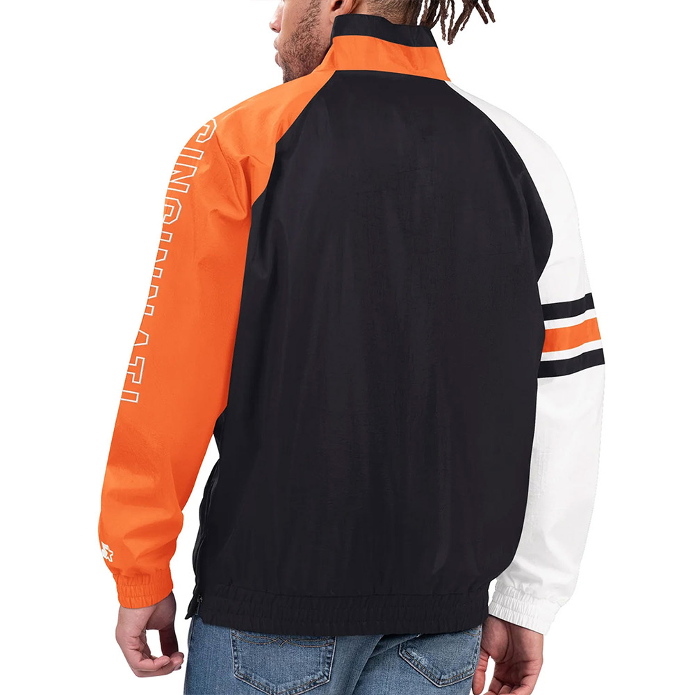 Nfl Men'S Cincinnati Bengals Pullover Jacket 2 Nfl Men'S Cincinnati Bengals Pullover Jacket - Image 2