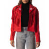 NFL Women’s Kansas City Chiefs Suede Fringe Jacket