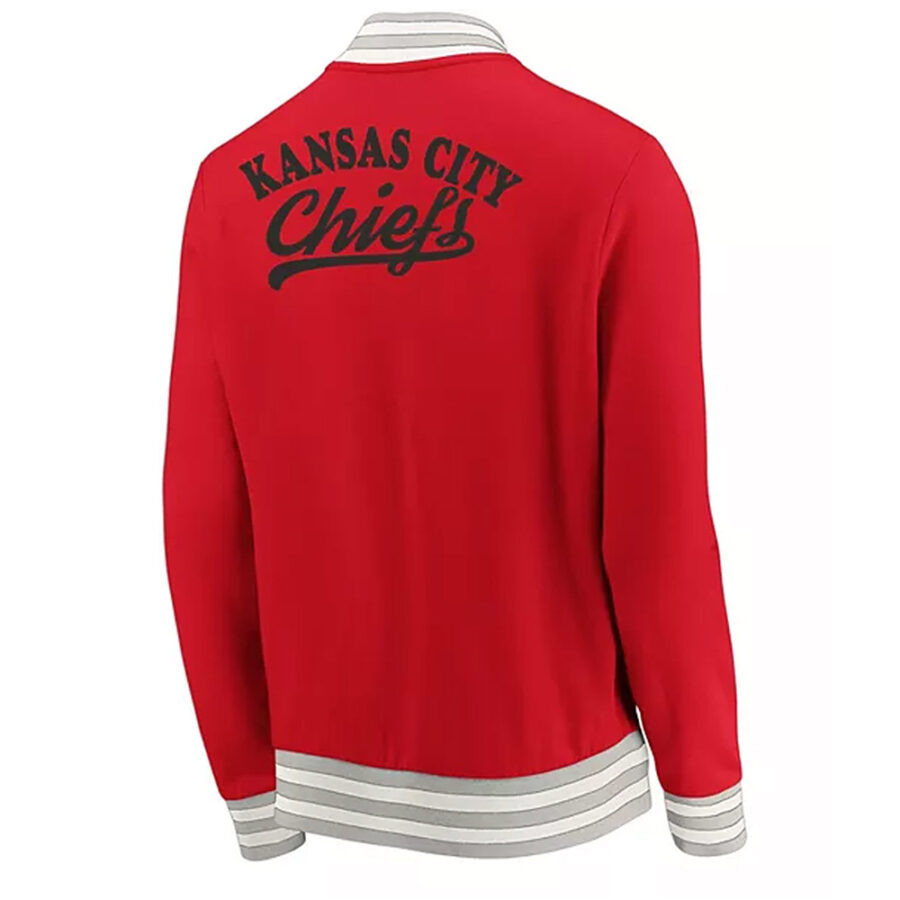 Alternative view of Kansas City Chiefs Full-Zip Red Wool Jacket