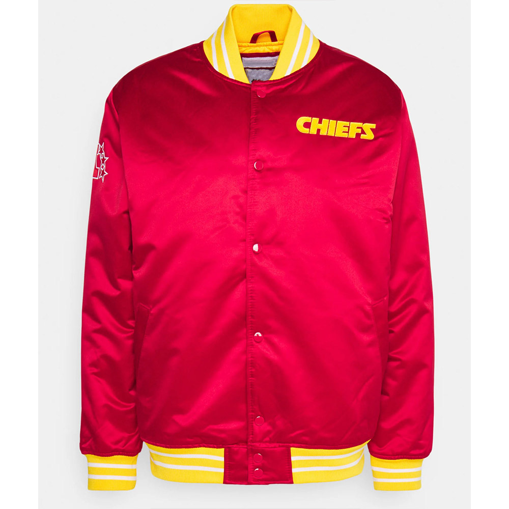 Kansas City Chiefs Training Satin Jacket 4 Kansas City Chiefs Training Satin Jacket - Image 4